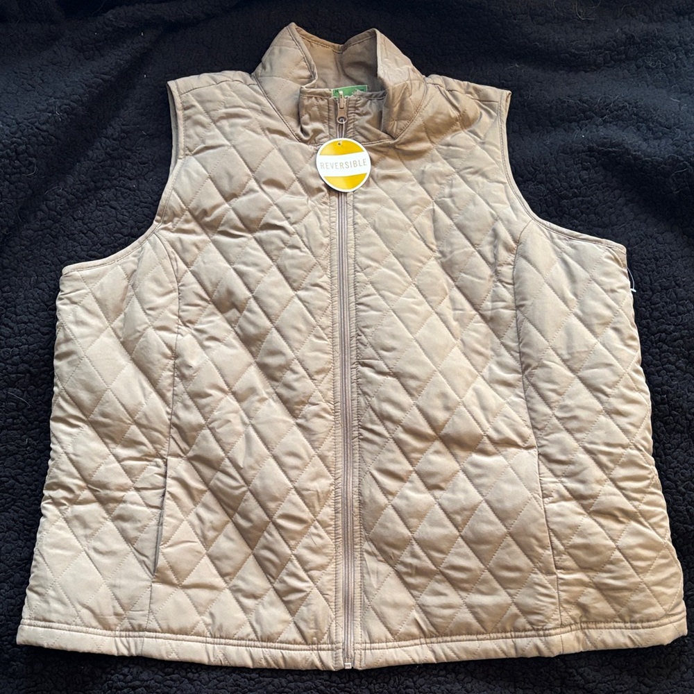 Lee Riders Tan Quilted Vest